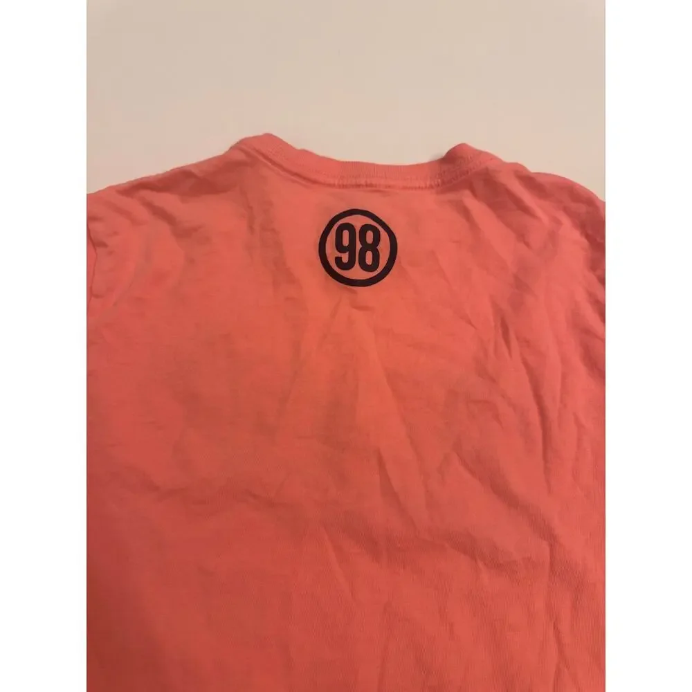 Youth L (16) Vineyard Vines Baseball 98 T-Shirt Short Sleeve Salmon 100% Cotton